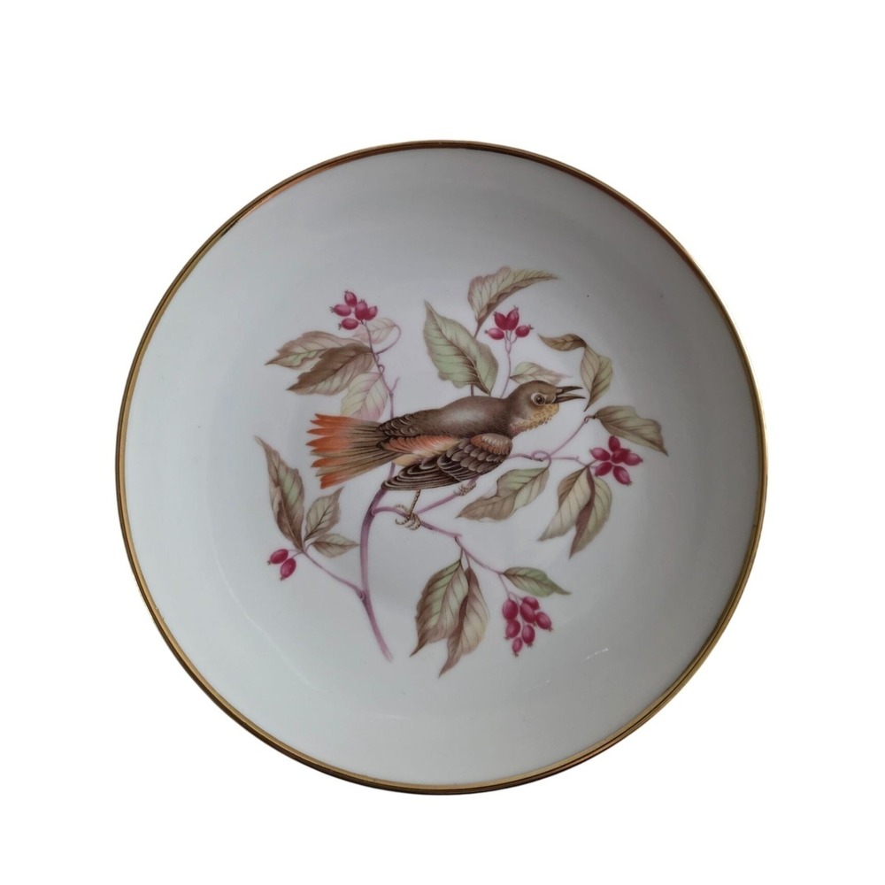 Debra Porcelain Decorative Plate With Bird & Berry Design 028 Germany